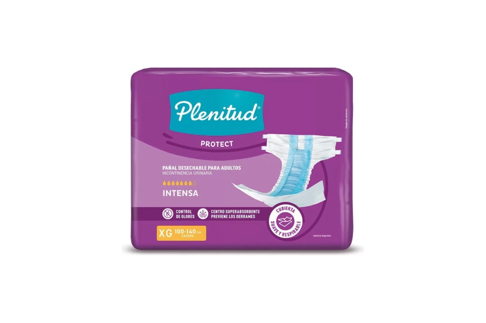 Pañal Plenitud® Protect Incontinencia Intensa XG x 8 ud.1