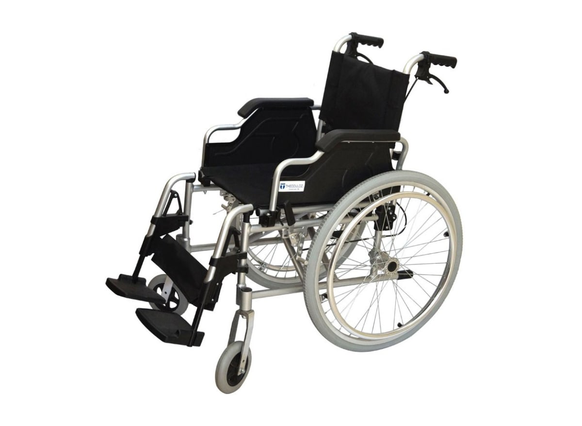 Silla de Ruedas Aluminio Doble Cruceta1