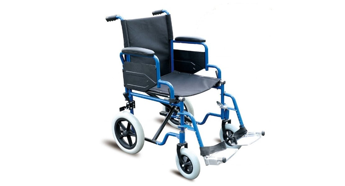 Silla de Ruedas Geriátrica Azul WH9311