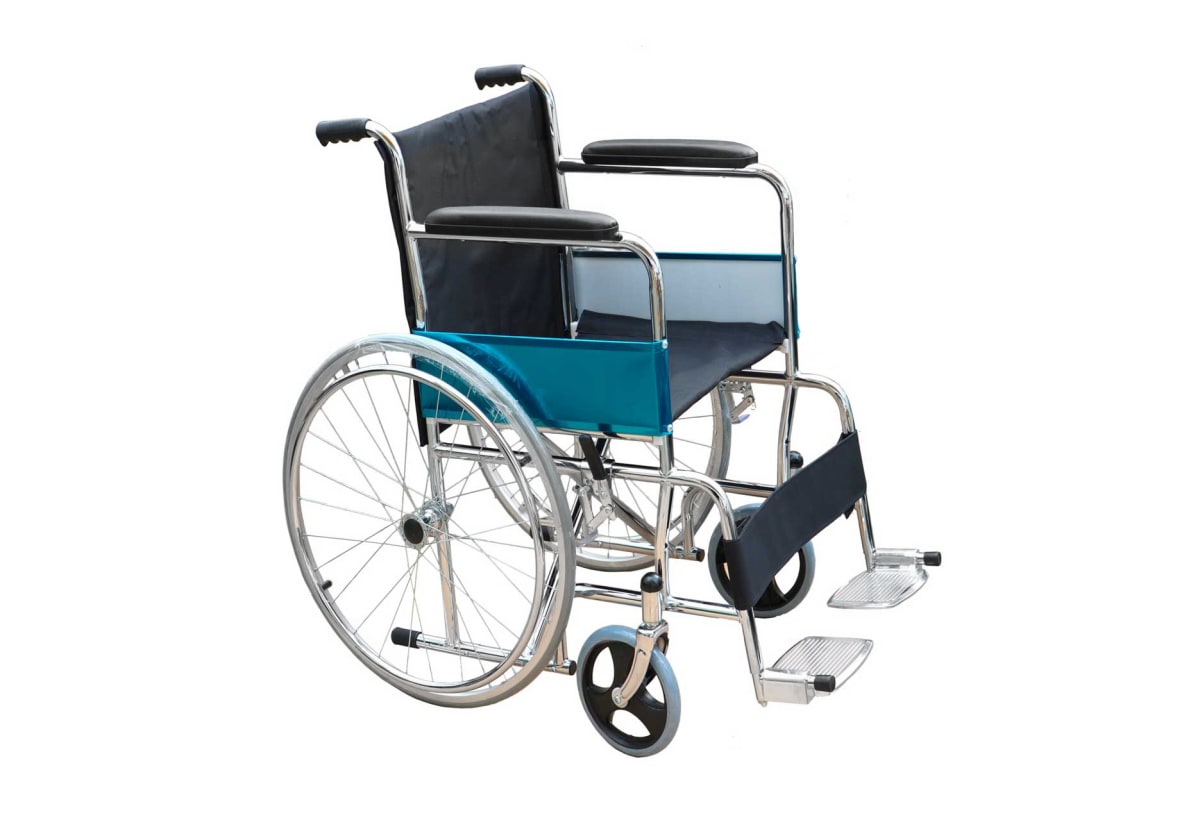 Silla de Ruedas Goma Dura ref KY809-46 Cromada1
