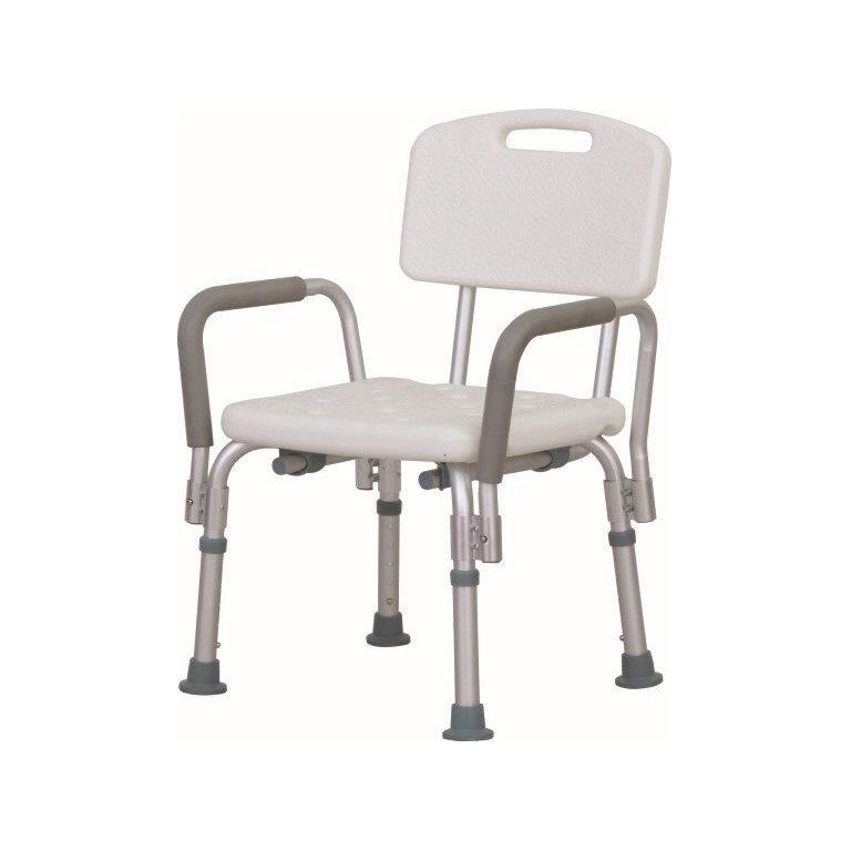 Silla para ducha con respaldo y apoyabrazos1