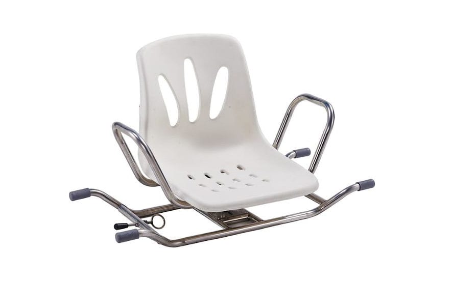 Silla para Tina Giratoria Base Cromada con Respaldo1