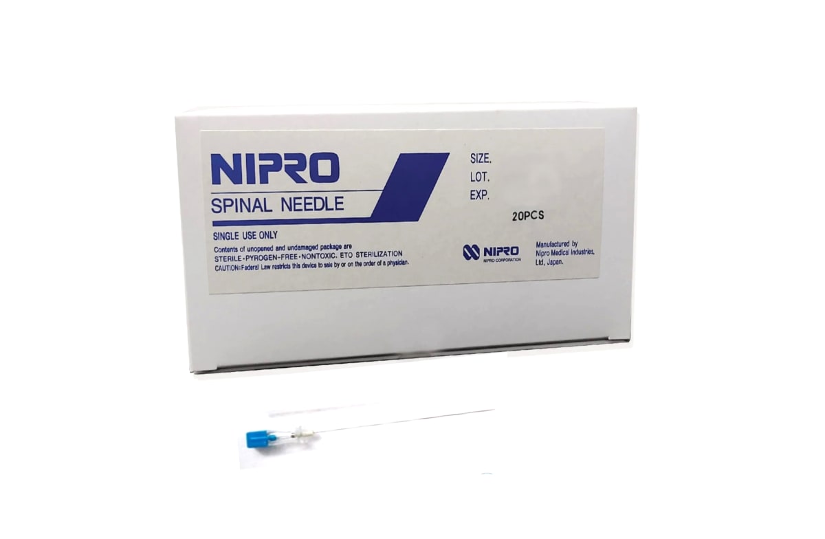 Trocar Aguja Espinal 23Gx3 1/2 cjX20 Nipro1