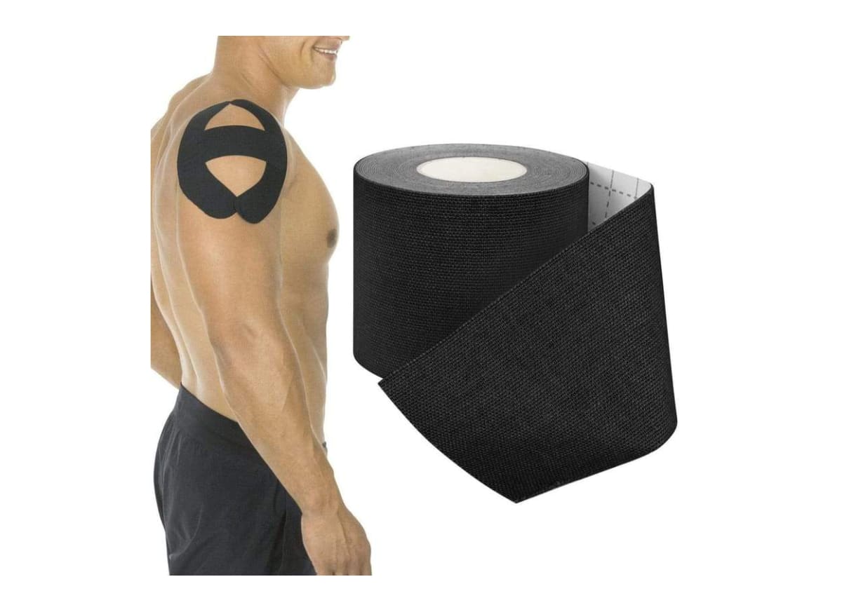 Tape Kinesiológico Pre-Cortado V-Tape™ RHB2087BLK2W16L2