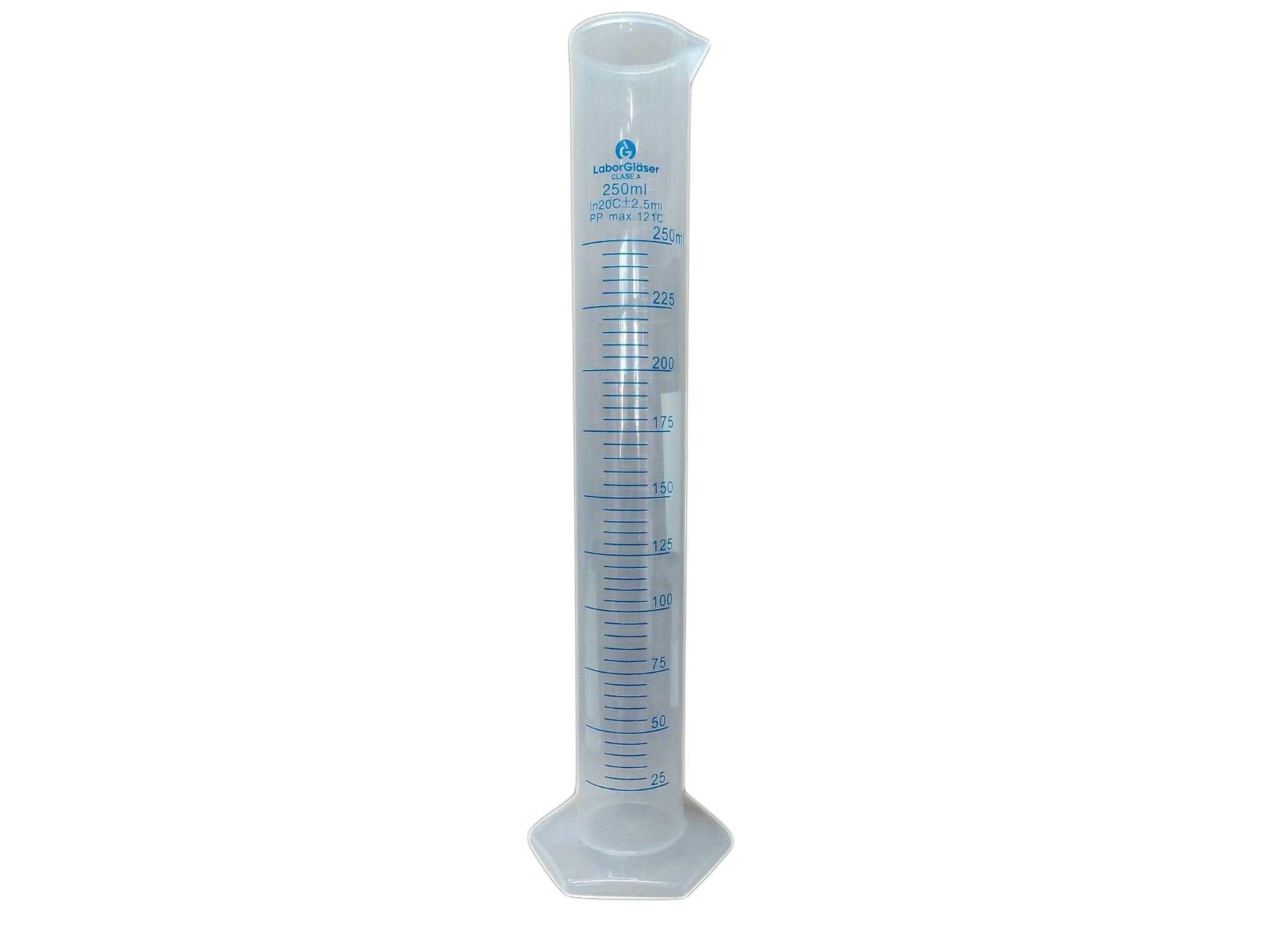 Probeta Plástica Polipropileno 250 ml | Importadora Biocare Ltda.