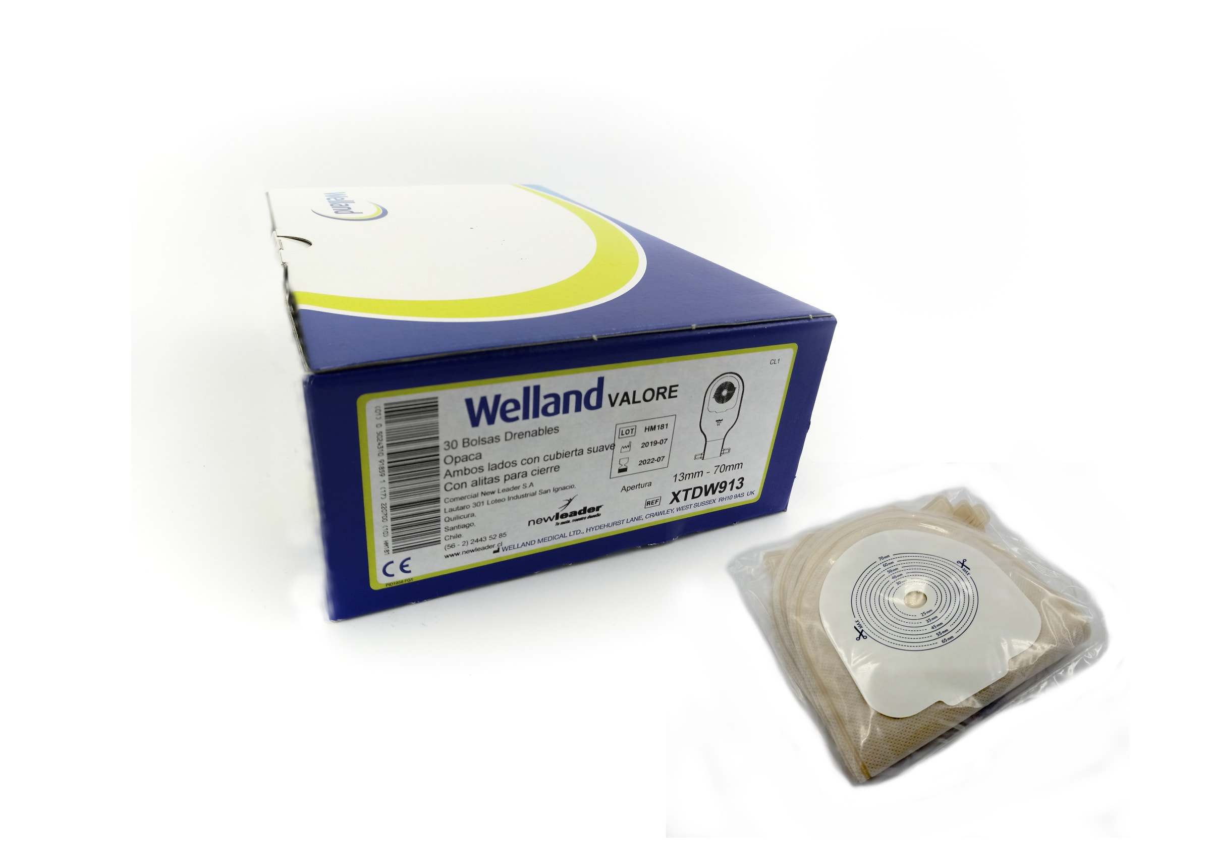 Welland Bolsa Colostomia Opaca XTDW913 x5 und. Importadora Biocare Ltda.