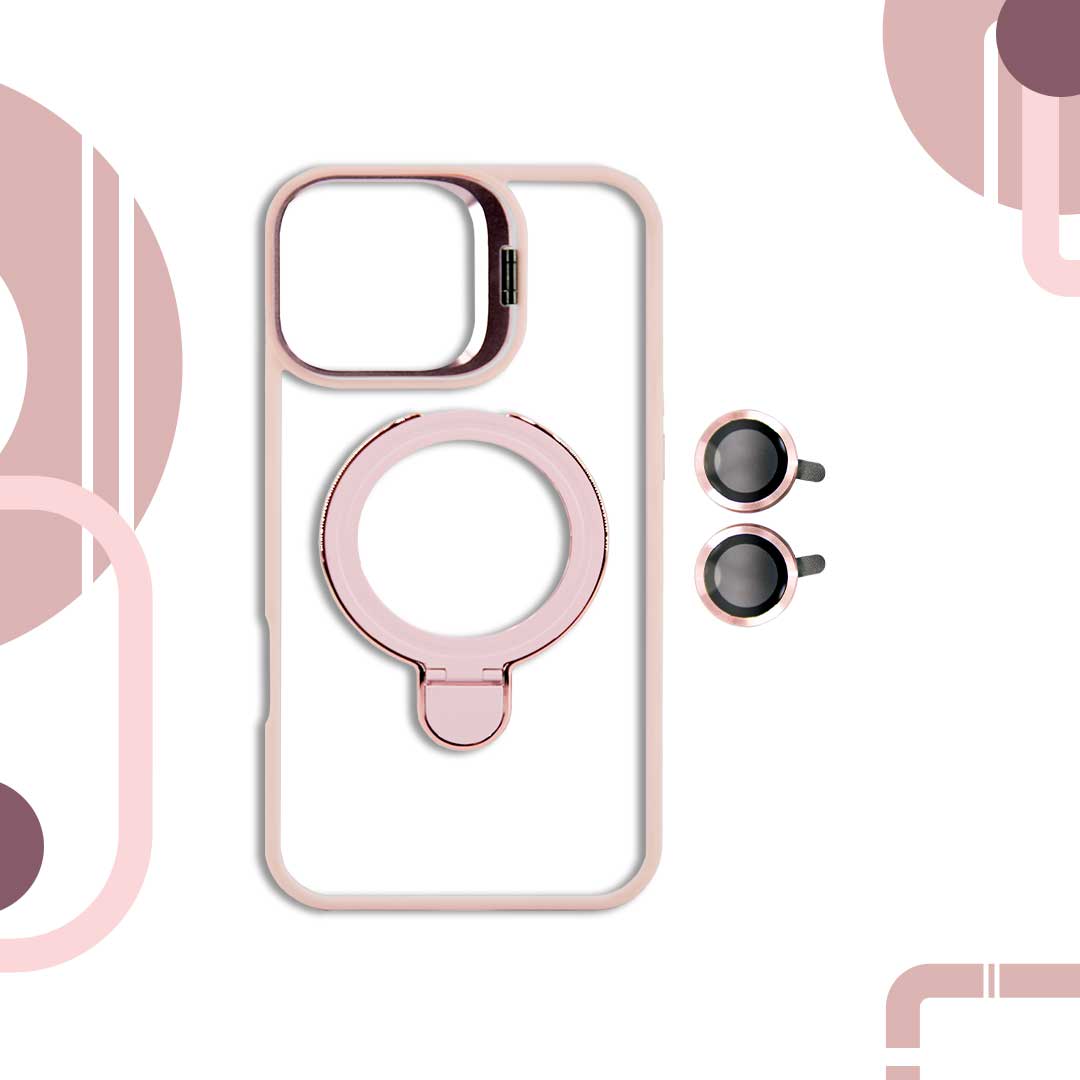 CASE MAGSAFE CON DOBLE SOPORTE + MICA CAMARA10