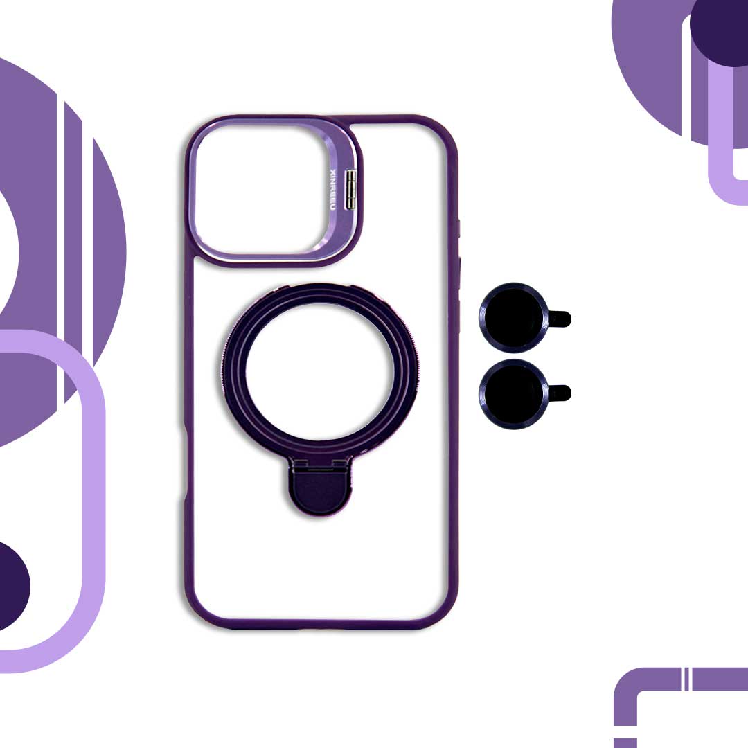 CASE MAGSAFE CON DOBLE SOPORTE + MICA CAMARA9