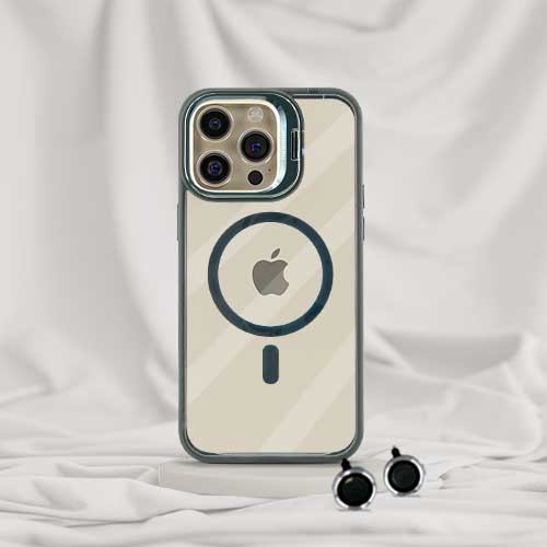 CASE MAGSAFE CON PARANTE METALICO + MICA CAMARA2