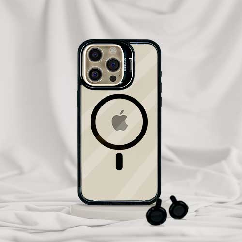 CASE MAGSAFE CON PARANTE METALICO + MICA CAMARA4