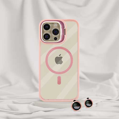 CASE MAGSAFE CON PARANTE METALICO + MICA CAMARA6