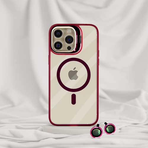 CASE MAGSAFE CON PARANTE METALICO + MICA CAMARA7