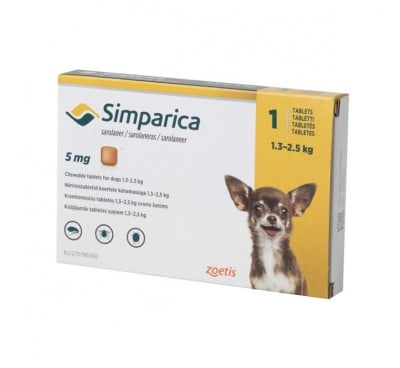 Simparica 1 Comprimido Masticable Simparica 1 Comprimido Masticable