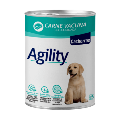 Agility Lata para Perro Cachorro Carne de Vacuno Agility Lata para Perro Cachorro Carne de Vacuno
