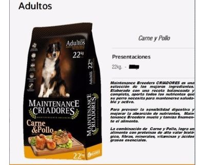 Mantencion Criadores Adulto 22 Kg + 2 Kg de REGALO Mantencion Criadores Adulto 22 Kg + 2 Kg de REGALO