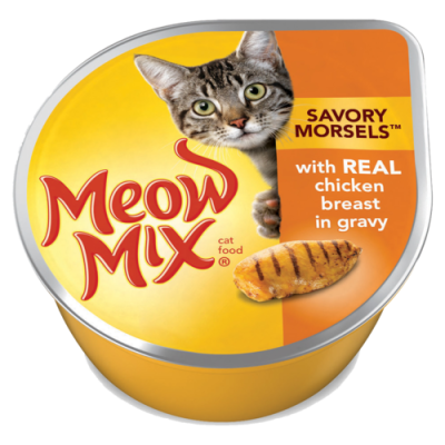 Meow Mix Alimento Húmedo Gato Trozos Salsa Pollo Meow Mix Alimento Húmedo Gato Trozos Salsa Pollo