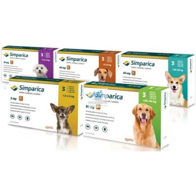 Simparica Caja 3 Comprimidos Masticables Simparica Caja 3 Comprimidos Masticables