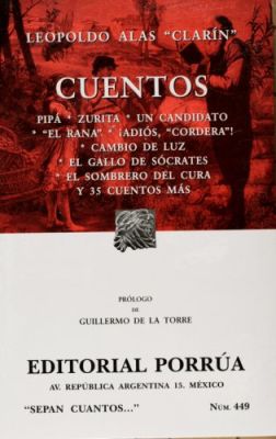 CUENTOS  DE LEOPOLDO ALAS - CLARIN         (SC449) NE