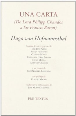 UNA CARTA (DE LORD PHILIPP CHANDOS A SIR FRANCIS BACON)