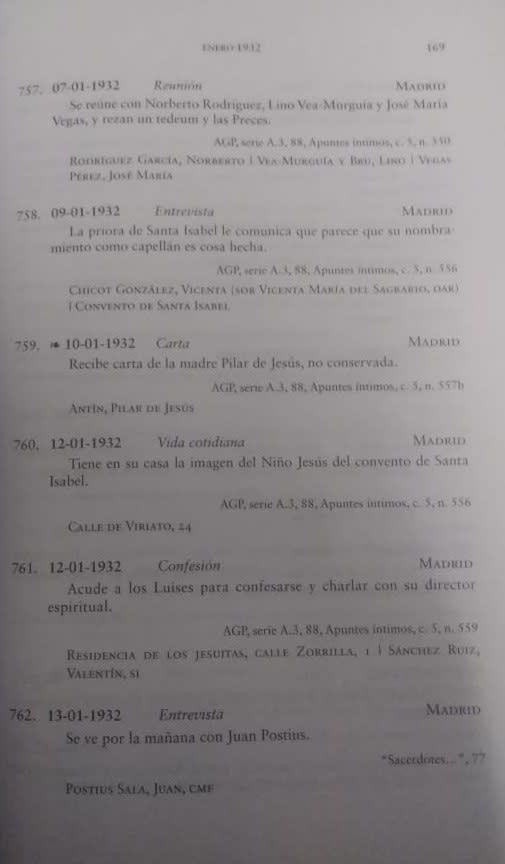 CRONOLOGIA DE JOSE MARÍA ESCRIVA Y ALBAS. (MADRID, 1927-1936)3