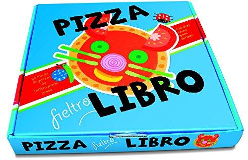 PIZZA LIBRO. CERCA DE 50 PIEZAS DE FIELTRO PARA JUGAR...1