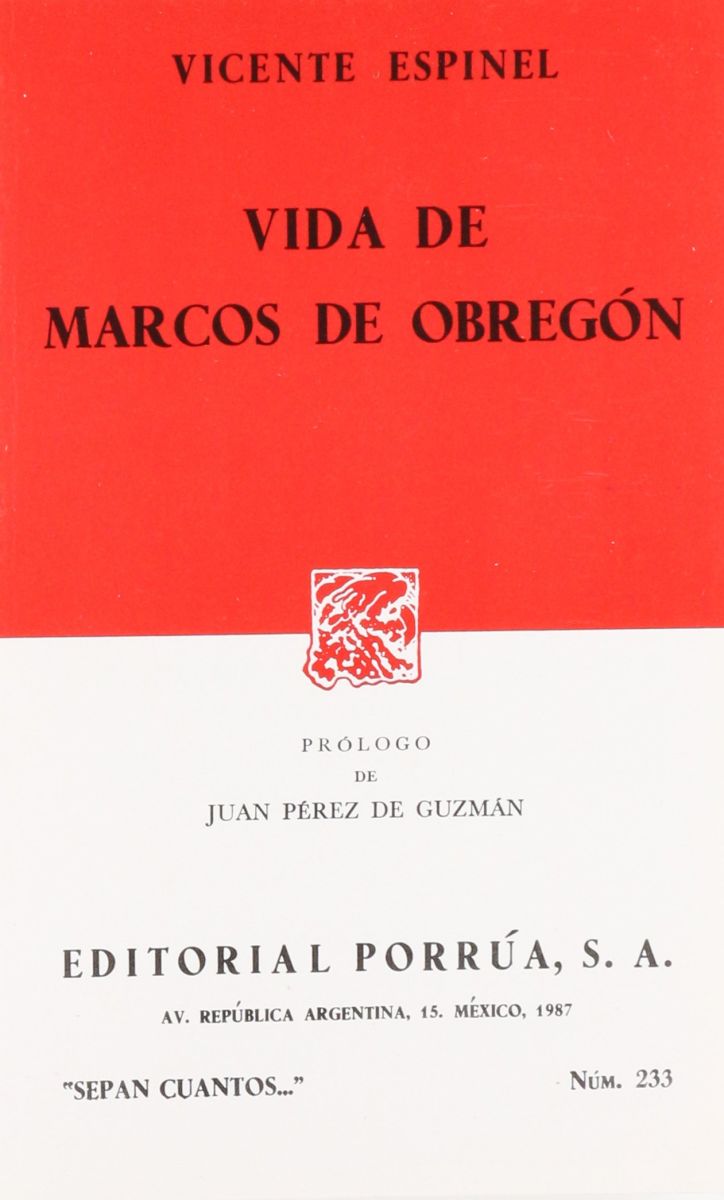 VIDA DE MARCOS DE OBREGON     (SC233)1