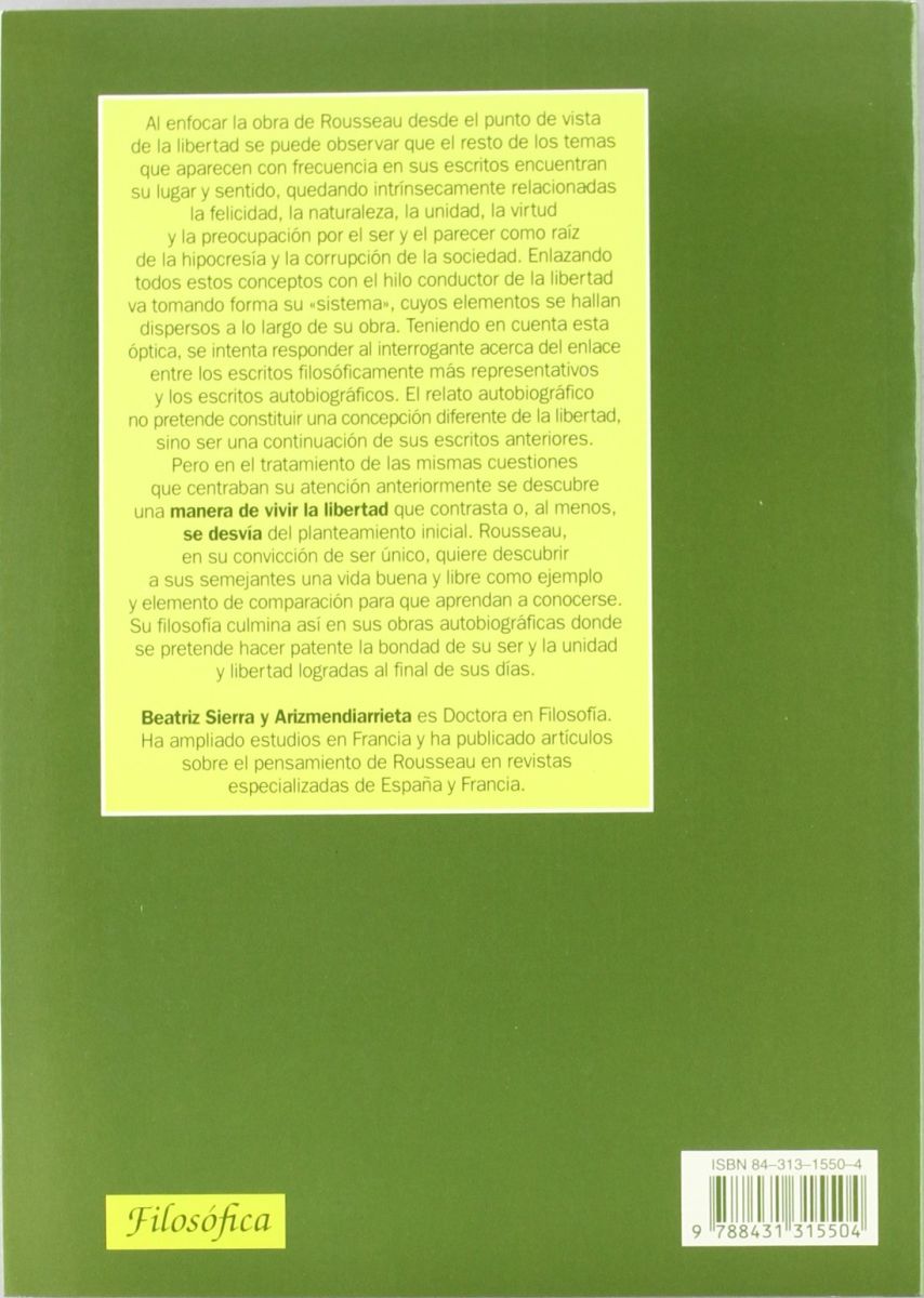 DOS FORMAS DE LIBERTAD EN J.J. ROUSSEAU1