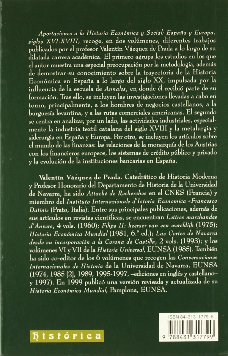 APORTACIONES A LA HISTORIA ECONOMICA Y SOCIAL II2
