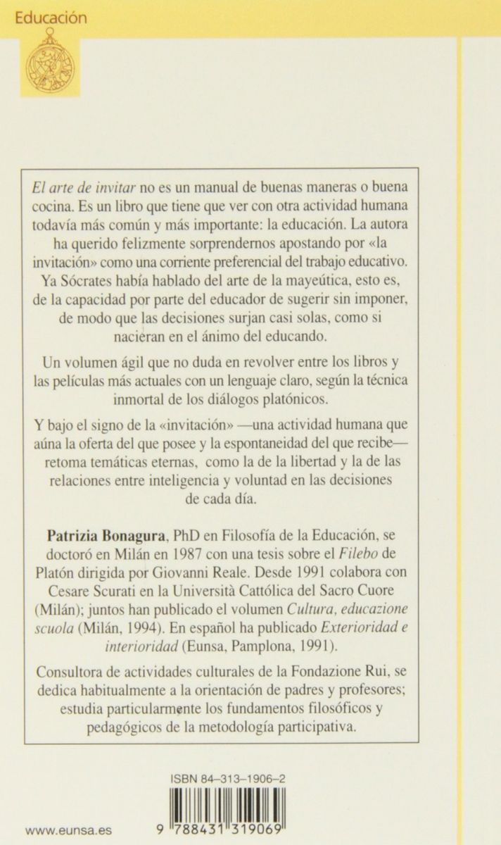 EL ARTE DE INVITAR: EL DIALOGO COMO ESTILO EDUCATIVO2