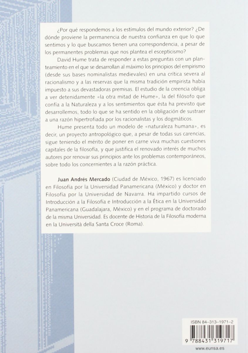 EL SENTIMIENTO COMO RACIONALIDAD: LA FILOSOFIA DE LA CREENCIA EN DAVID HUME2