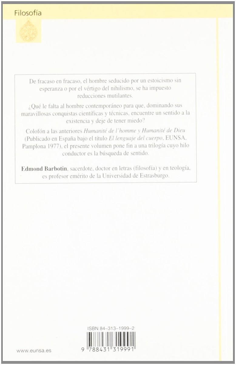 ¿SENTIDO O SIN SENTIDO DEL HOMBRE ?2