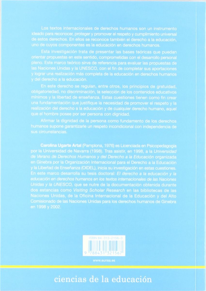 LAS NACIONES UNIDAS Y LA EDUCACION EN DERECHOS HUMANOS2