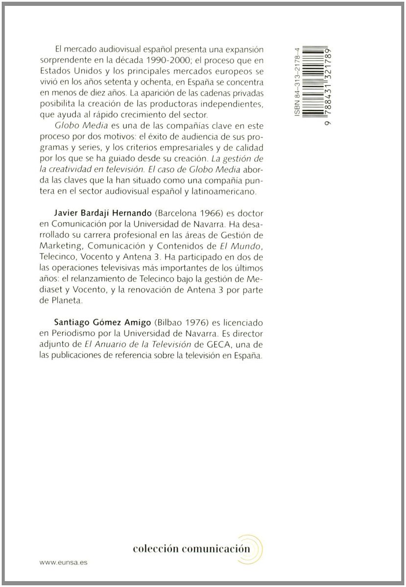 LA GESTION DE LA CREATIVIDAD EN TELEVISION2