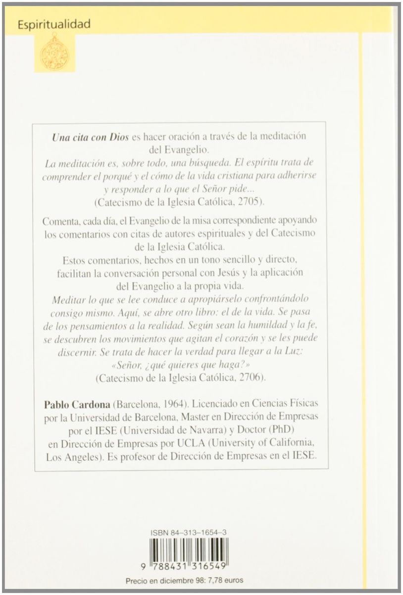 UNA CITA CON DIOS. TOMO III. TIEMPO ORDINARIO. SEMANAS 1 A 122