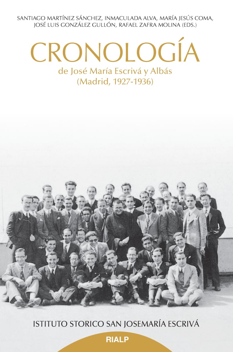 CRONOLOGIA DE JOSE MARÍA ESCRIVA Y ALBAS. (MADRID, 1927-1936)1