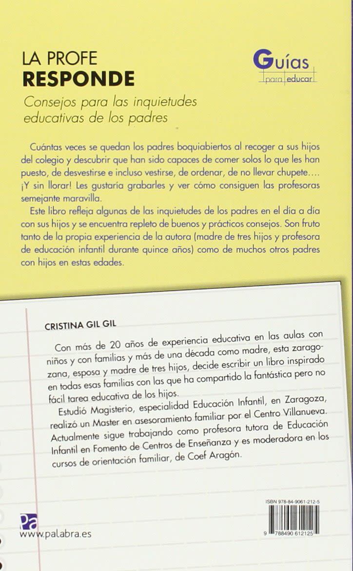LA PROFE RESPONDE. CONSEJOS PARA LAS INQUIETUDES EDUCATIVAS DE LOS PADRES2