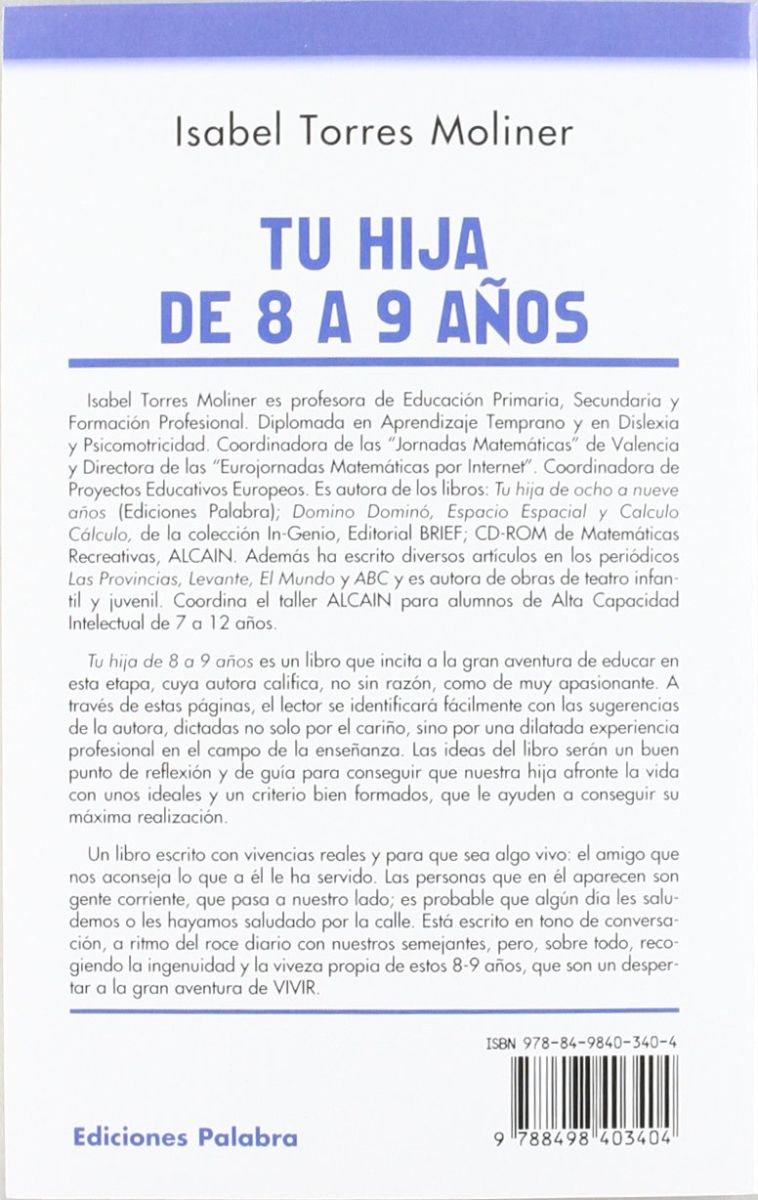 TU HIJA DE 8 A 9 AÑOS (7 ED)2