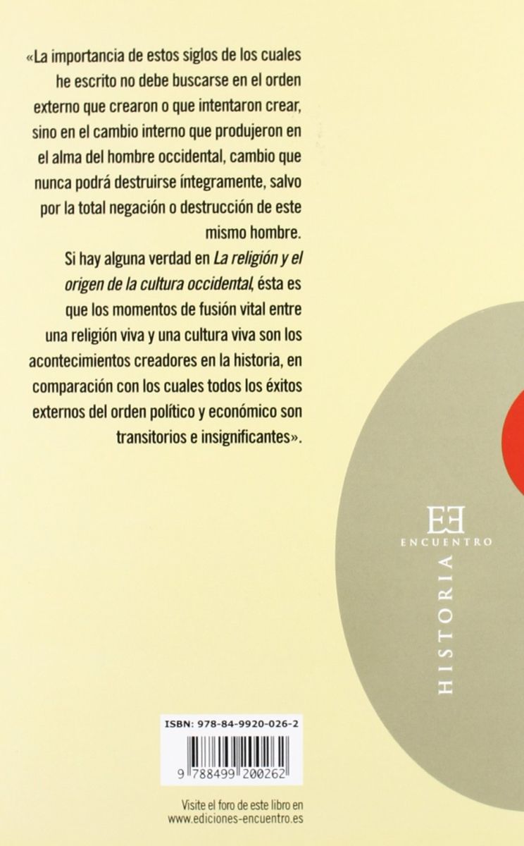 LA RELIGION Y EL ORIGEN DE LA CULTURA OCCIDENTAL2
