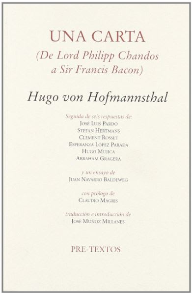 UNA CARTA (DE LORD PHILIPP CHANDOS A SIR FRANCIS BACON)1