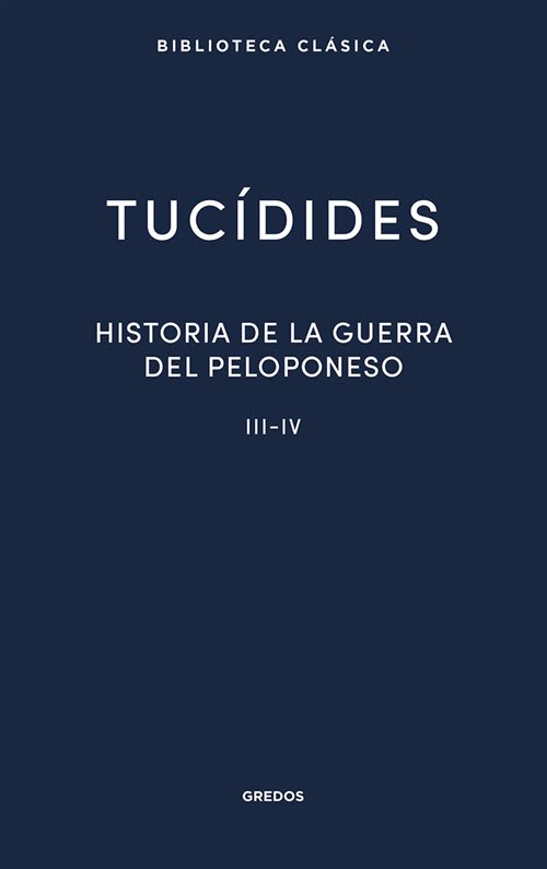 Historia de la guerra del Peloponeso III-IV1