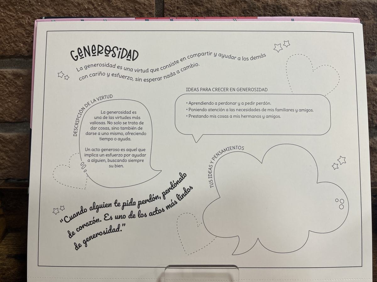 El libro de las virtudes para colorear. Algo grande hay en ti3