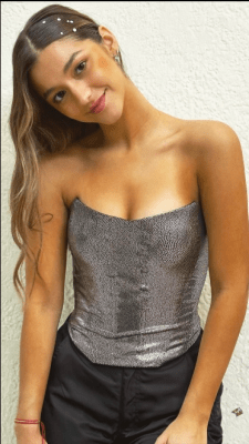 Corset Black Silver Limited Ed Rever1