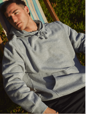 HOODIE IN PARADISE GRIS ELANGE