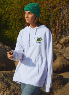 HOODIE LUCKY WHITE