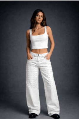 Pantalón Bermuda Switch Mode Denim White