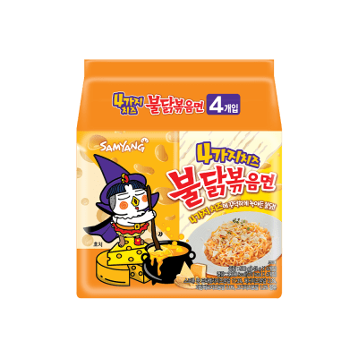 Ramen Buldak 4 Quesos 145g Pack 4 Und1
