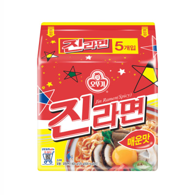 Ramen Inst. Jin (Hot) rojo 120g pack 5und1