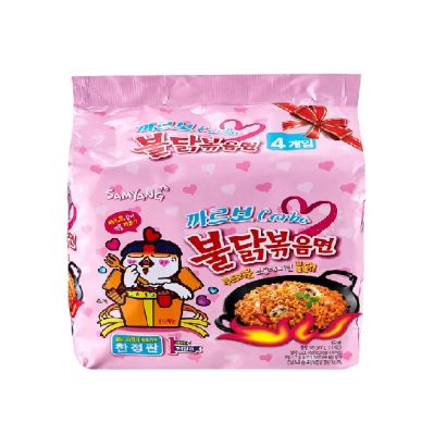Ramen Buldak Carbo Champiñón pack 4 und1