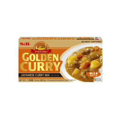 Golden Curry en Cubo Semi Picante 220g S&B1