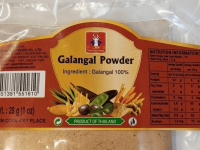 Galangal en Polvo 28g